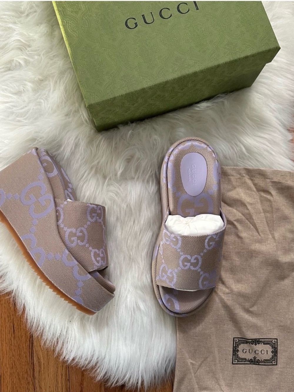 Gucci GG Platform Wedges